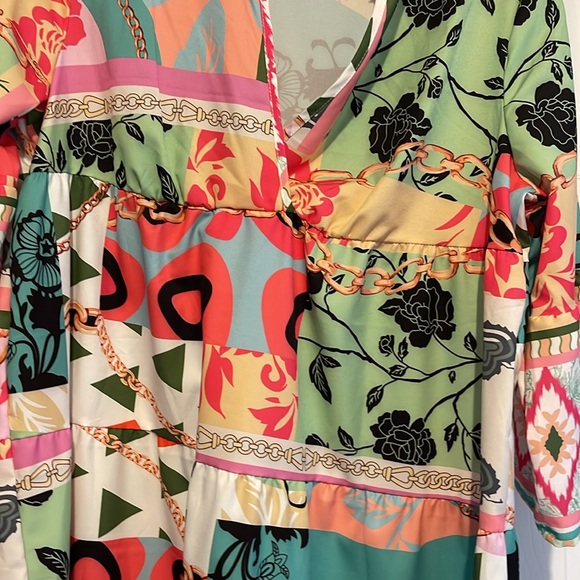 Shein dress size large with bonus necklace and earrings new - Picture 4 of 9